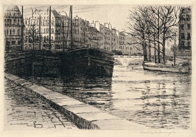 圣米歇尔桥（Pont St Michel），1915年 作者 卡罗琳·海伦娜·阿明顿