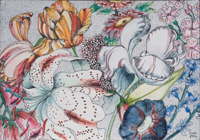 混乱的花，1991 作者 卡罗琳·哈伯德·福特