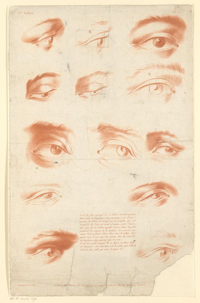 Dertien studies van ogen 1er Cahier (series title on object) 作者 保罗·安德烈·巴塞特