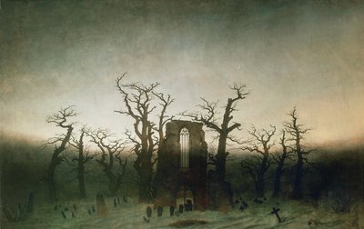 奥克伍德修道院 作者 卡斯珀·大卫·弗里德里希（Caspar David Friedrich）