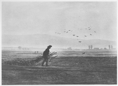 秋景与拾柴人 作者 卡斯珀·大卫·弗里德里希（Caspar David Friedrich）