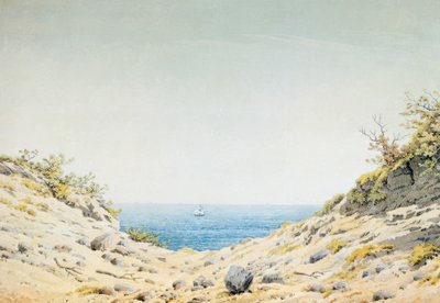 查看通过切入大海的银行 作者 卡斯珀·大卫·弗里德里希（Caspar David Friedrich）