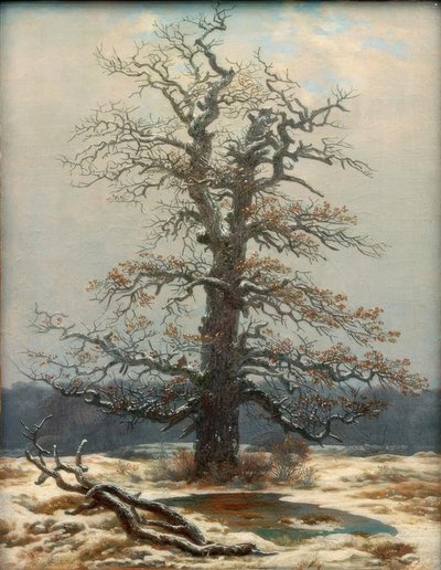 雪中的橡树 作者 卡斯珀·大卫·弗里德里希（Caspar David Friedrich）