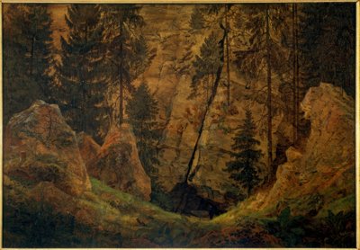 岩石谷（阿米尼乌斯之墓） 作者 卡斯珀·大卫·弗里德里希（Caspar David Friedrich）