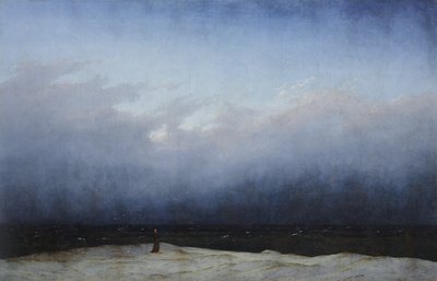 德语: Der Mönch am Meer 海边的僧侣 作者 卡斯珀·大卫·弗里德里希（Caspar David Friedrich）