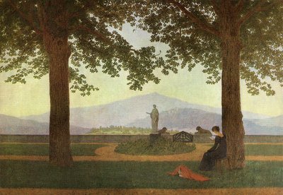 德语: Gartenterrasse 花园露台 作者 卡斯珀·大卫·弗里德里希（Caspar David Friedrich）