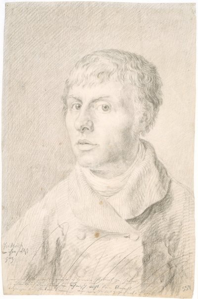 德语: Selbstbildnis 自画像 作者 卡斯珀·大卫·弗里德里希（Caspar David Friedrich）