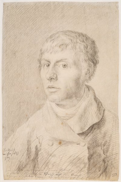 德语: Selbstbildnis 自画像 作者 卡斯珀·大卫·弗里德里希（Caspar David Friedrich）