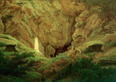 古代英雄之墓 作者 卡斯珀·大卫·弗里德里希（Caspar David Friedrich）
