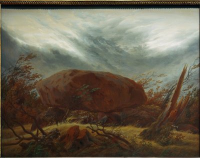 秋天的巨石墓 作者 卡斯珀·大卫·弗里德里希（Caspar David Friedrich）
