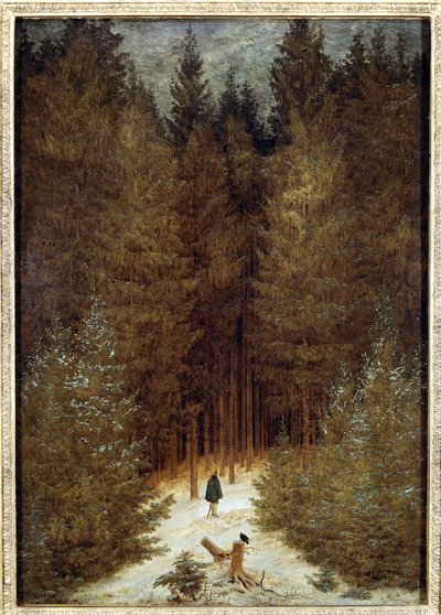 森林中的猎人 作者 卡斯珀·大卫·弗里德里希（Caspar David Friedrich）