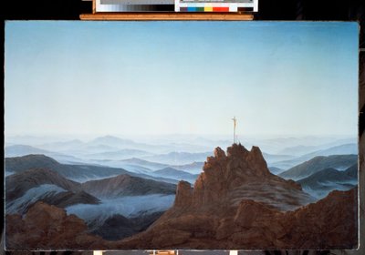 甘茨山上的午后风景（布面油画 作者 卡斯珀·大卫·弗里德里希（Caspar David Friedrich）
