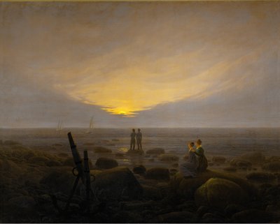海上月出 作者 卡斯珀·大卫·弗里德里希（Caspar David Friedrich）