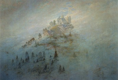 山上的晨雾，1808年 作者 卡斯珀·大卫·弗里德里希（Caspar David Friedrich）