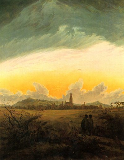 新勃兰登堡（晨雾中的新勃兰登堡） 作者 卡斯珀·大卫·弗里德里希（Caspar David Friedrich）