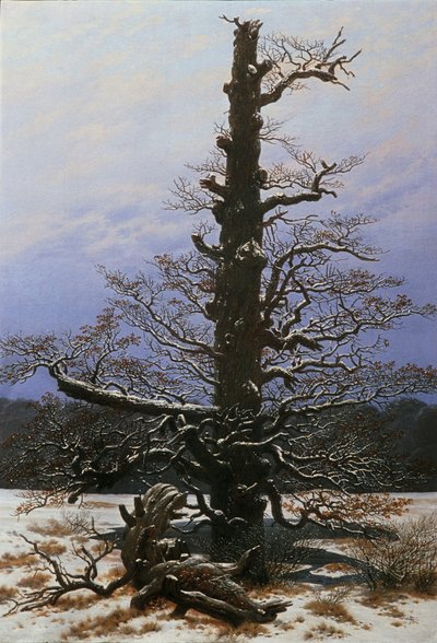 雪中的橡树 作者 卡斯珀·大卫·弗里德里希（Caspar David Friedrich）