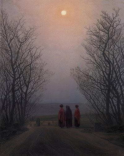 复活节的早晨。约于1828-35年 作者 卡斯珀·大卫·弗里德里希（Caspar David Friedrich）