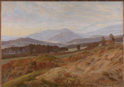 巨山景观 作者 卡斯珀·大卫·弗里德里希（Caspar David Friedrich）