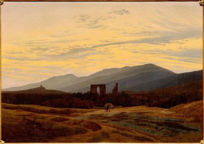在大山的废墟 作者 卡斯珀·大卫·弗里德里希（Caspar David Friedrich）