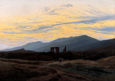 1834年在Riesengebirge的Eldena修道院的废墟 作者 卡斯珀·大卫·弗里德里希（Caspar David Friedrich）