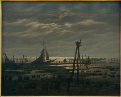沼泽的海滩 作者 卡斯珀·大卫·弗里德里希（Caspar David Friedrich）