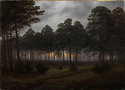 每天的时间：1821-1822年傍晚 作者 卡斯珀·大卫·弗里德里希（Caspar David Friedrich）