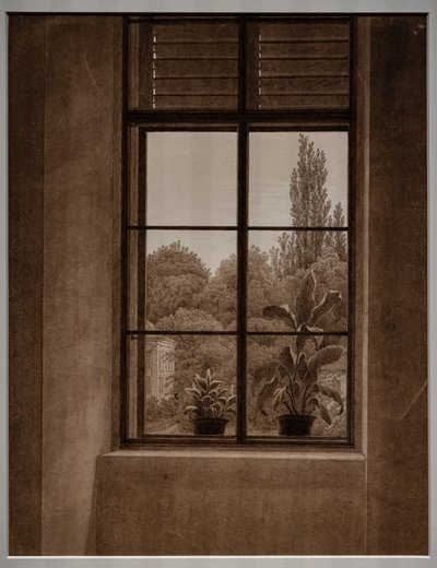 窗户可欣赏公园景色 作者 卡斯珀·大卫·弗里德里希（Caspar David Friedrich）
