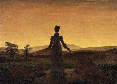 朝阳前的女人，约1818年 作者 卡斯珀·大卫·弗里德里希（Caspar David Friedrich）