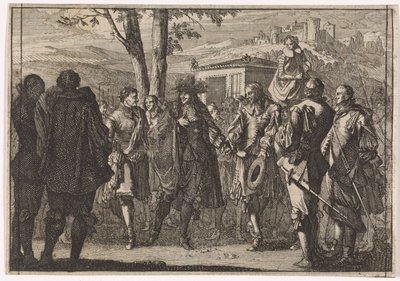 英国国王查理一世被英国士兵俘虏，1647 年 作者 Caspar Luyken（归因于）