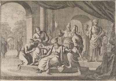 1639 年，苏丹穆拉特四世的侄子穆斯塔法奉他的命令被勒死。 作者 Caspar Luyken（归因于）