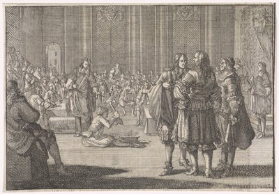Rijkszegel van Engeland wordt stukgeslagen in het Hogerhuis, 1646 作者 Caspar Luyken（归因于）