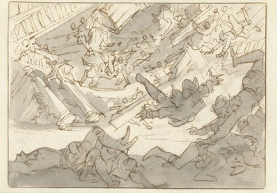 西班牙使节宅邸的倒塌 作者 卡斯珀·路肯（Caspar Luyken）
