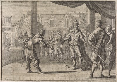 1640 年，皇帝斐迪南三世为儿子利奥波德的出生接受祝贺 作者 卡斯珀·路肯（Caspar Luyken）