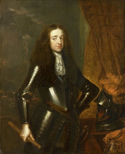 威廉三世 (1650-1702) 的肖像，奥兰治亲王，自 1689 年起成为英格兰国王 作者 卡斯珀·内舍尔