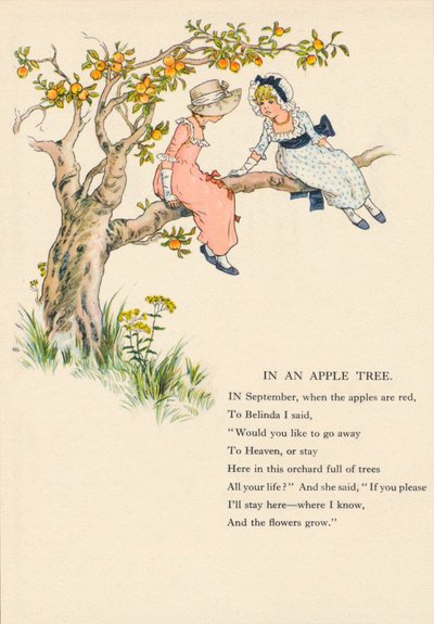 凯特-格林纳威的金盏花花园》，1885年，1946年。 作者 凯瑟琳·格林威