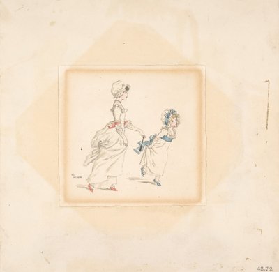 妇女和儿童》，1883年。 作者 凯瑟琳·格林威