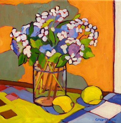 夏日 II，2023 年（布面油画） 作者 凯瑟琳·J·马茨洛夫
