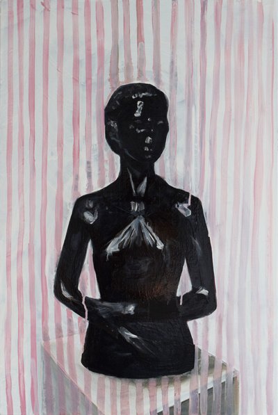 黑色维纳斯》，2014-15（亚麻布油画） 作者 凯茜·洛马克斯