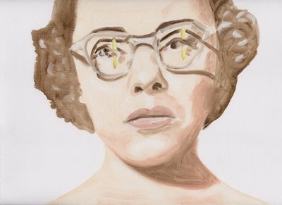 火焰之眼》，2017 年（纸本油画） 作者 凯茜·洛马克斯