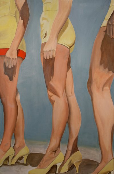 腿，2007 年（布面油画） 作者 凯茜·洛马克斯