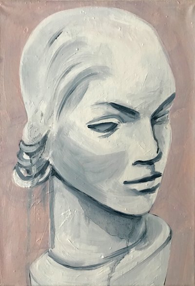 瓦伦蒂娜，2017（亚麻布油画） 作者 凯茜·洛马克斯