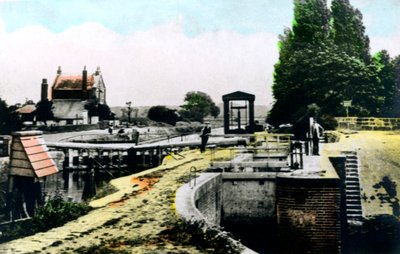 泰丁顿洛克（Teddington Lock），里士满，伦敦，1926年。 作者 Cavenders有限公司