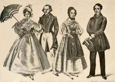 1824-1835年，1907年和1937年的服装。 作者 塞西尔·W·特劳特