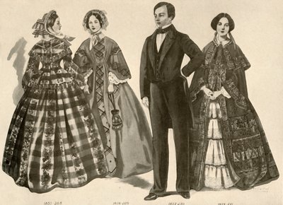 1850-1856年，1907年和1937年的服装。 作者 塞西尔·W·特劳特