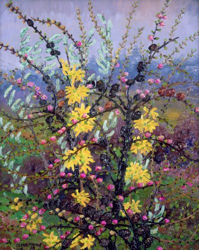 灌木（布面油画） 作者 塞德里克·莫里斯