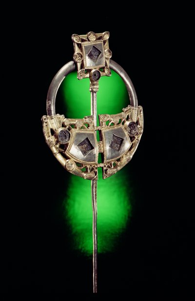Annular胸针，Ardagh Hoard，Reerasta，County Limerick，Viking Age（银镀金） 作者 凯尔特人