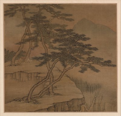 古代大师风格的风景画，1667年。 作者 岑高