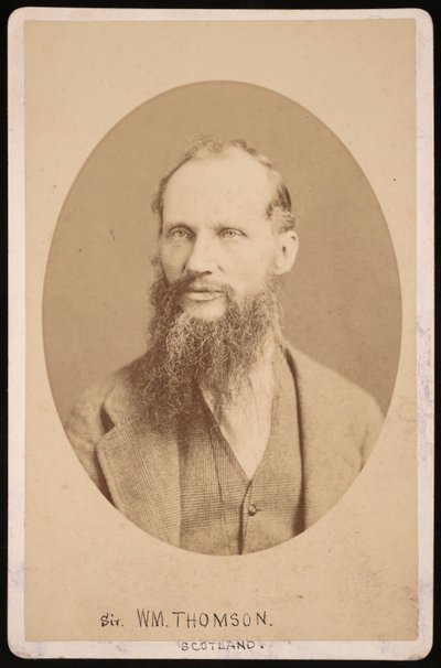 威廉-汤姆森爵士的肖像，第一男爵凯尔文1824-1907，1876年。 作者 百年摄影公司