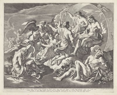 法老问他能否乘坐阿波罗的战车 作者 尼古拉斯·普桑（Nicolas Poussin）