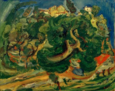 Ch。Soutine，法国南部的风景 作者 Chaim Soutine